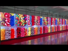 Exposição de diodo emissor de luz curvada