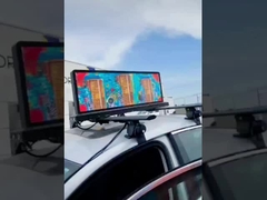 Ecrã de táxi à prova d'água P4 exterior a cores inteiras IP 65 960mmX 320mm