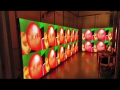 Exibição LED fixa de publicidade montada na parede com 960 x 960 mm de tamanho de gabinete e cores completas