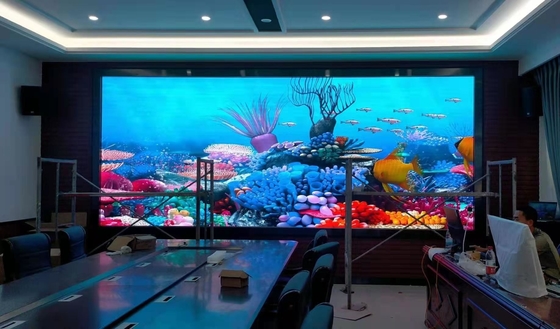 P1.25 Indoor Fixed LED Display Alumínio Cabinet Alta Resolução Full Color Smd 3in1 Para Sala de Exposições da Escola