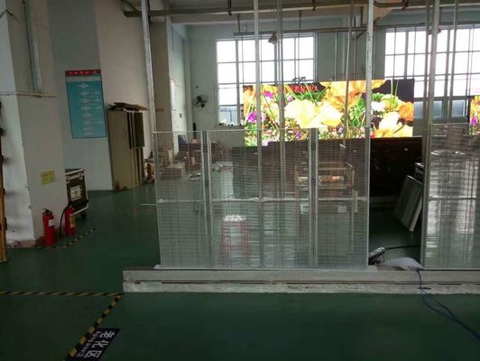 Exposição conduzida da parede da tela do diodo emissor de luz janela transparente padrão de pouco peso