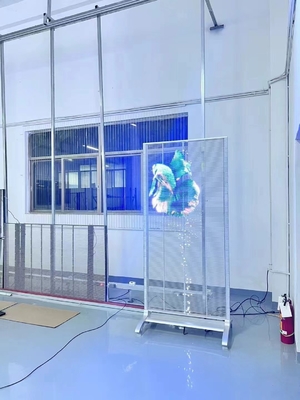 Painéis de exibição LED transparentes ao ar livre P5.2 para salas de exposições e feiras