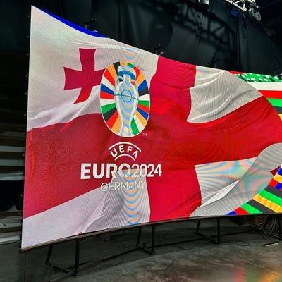 Escritório interno P3 Curva de tela LED flexível com 1/20 S Método de varredura Personalizavel