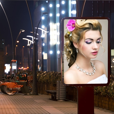 Displays LED de rua montados em postes externos IP65 Controle remoto Monitoramento inteligente