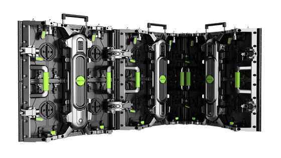 Aluguel LED Display P4.81mm gabinete de alumínio curvo 500x500mm montagem rápida para eventos ao ar livre