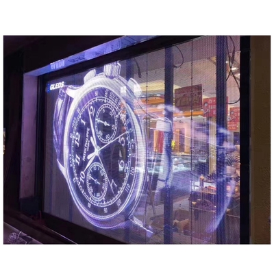 Publicidade Pixel Pitch 3,91mm Transparente LED Display Screen para paredes de vidro