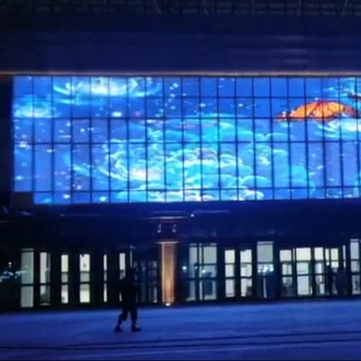 Ecrã LED transparente 1000*500 1000*1000 tamanho personalizado