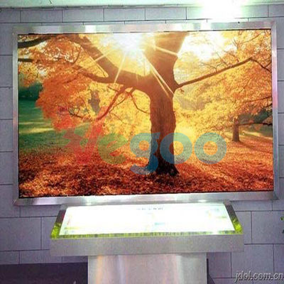 A tela de exposição interna alta do diodo emissor de luz da cor completa do arrendamento P4 do brilho morre alumínio de carcaça