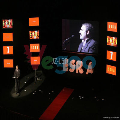 Exposição de diodo emissor de luz alta personalizada da definição do teatro de P4mm com armário de alumínio