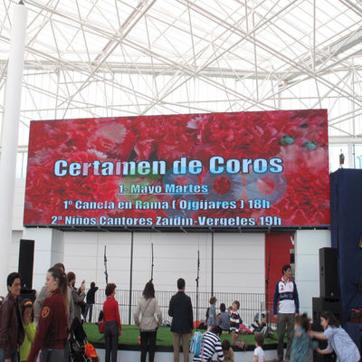 exposição de diodo emissor de luz exterior 7500cd/㎡ da cor completa da Auto-inspeção P10