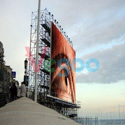 ostenta a exposição de diodo emissor de luz exterior 7500cd/㎡ da cor completa dos estádios P16