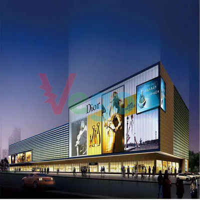 Torne a exposição de diodo emissor de luz exterior anti-UV 7500cd/㎡ da cor P16 completa