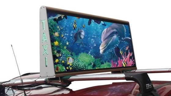 Mensagem conduzida telhado de piscamento do sinal da exposição do táxi para a propaganda da parte superior do táxi