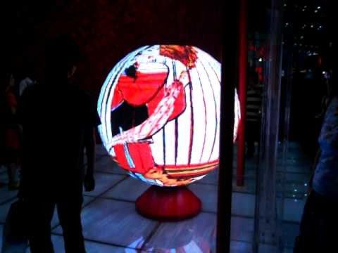 A exposição conduzida da bola da cor completa de SMD P4 esfera interna curvada conduziu o painel