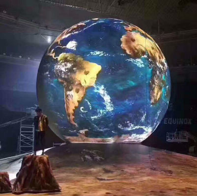 A cor completa interna alugado de exposição de diodo emissor de luz P4 da bola HD conduziu a exposição da esfera para o evento