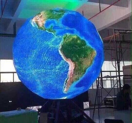 Telas conduzidas internas ultra finas flexíveis da exposição de diodo emissor de luz P4 da bola 1R1G1B