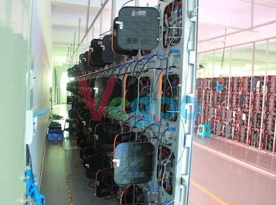 Lâmpada 1R1G1B/SMD2121 preta conduzida comercial alugado de pouco peso das telas da exposição de diodo emissor de luz P4