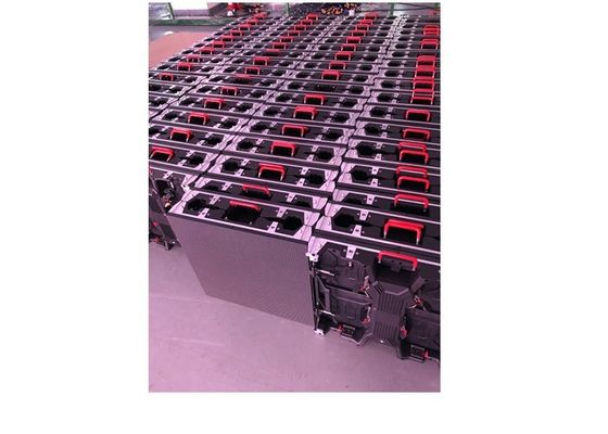 O arrendamento conduziu a visualização ótica para a parede P4.81 video exterior com SMD 2121 1100cd/㎡