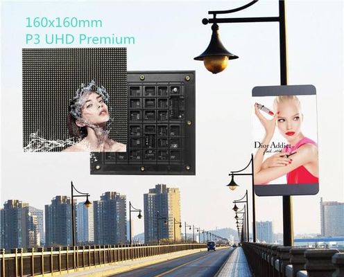 Exposições da caixa leve do cartaz P3, módulo video da parede 192x192mm da tela exterior do diodo emissor de luz da cor completa