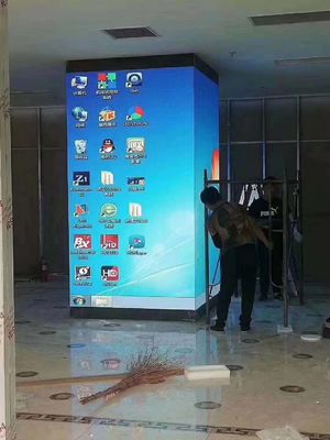 O tamanho conduzido HD personalizado 320 milímetro X do módulo da exposição 128 milímetros de densidade 160000/sqm do pixel enegrece conduzido