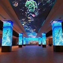 O tamanho conduzido HD personalizado 320 milímetro X do módulo da exposição 128 milímetros de densidade 160000/sqm do pixel enegrece conduzido