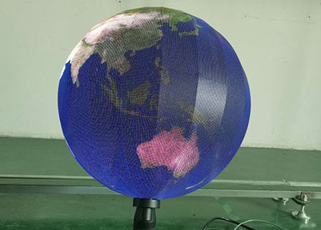 Definição alta do diâmetro interno flexível do globo 0.5m da cor completa SMD da tela P1.9 RGB da bola do diodo emissor de luz