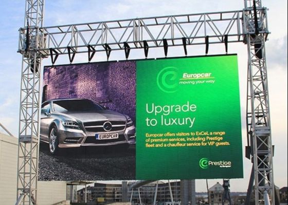 Tela de exposição conduzida impermeável video exterior alugado da cor completa de P4.81 SMD com definição alta e brilho alto