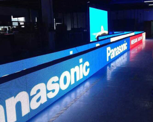 Exposição de diodo emissor de luz exterior da cor completa do basquetebol P10 100m do futebol do perímetro
