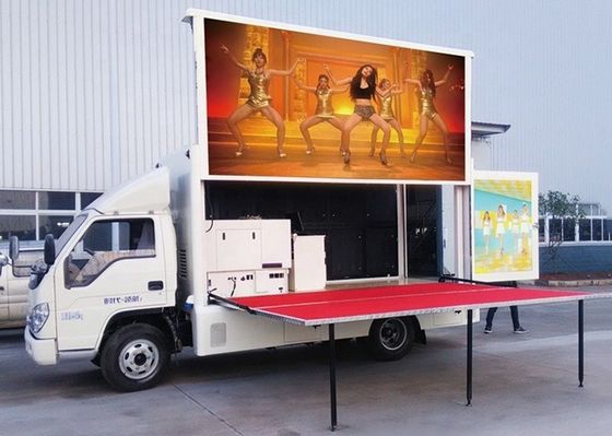 Exposição de diodo emissor de luz móvel da propaganda do reboque IP65 P8 do caminhão