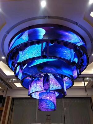 A parede video flexível interna da exposição de diodo emissor de luz de P2.5 milímetro personalizou a exposição criativa do estilo livre do tamanho