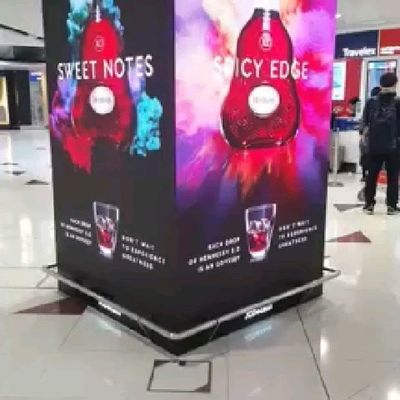 O tamanho conduzido HD personalizado 320 milímetro X do módulo da exposição 128 milímetros de densidade 160000/sqm do pixel enegrece conduzido