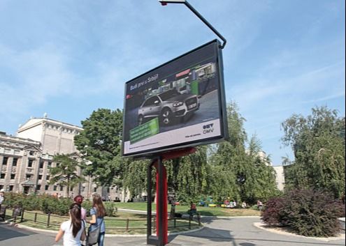 Quadro de avisos moderno Smd que anuncia a exposição de diodo emissor de luz exterior da cor P10 completa