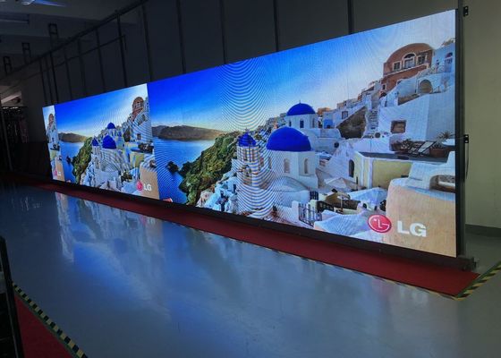 Alumínio de fundição conduzido alugado interno da parede video da tela de exposição P6 do passo pequeno do pixel