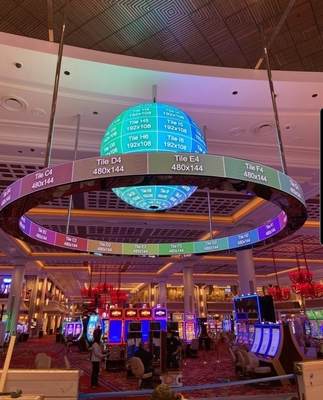 P1.95 Indoor Esfera tela LED 800nits HD Qualidade da tela Design delicado