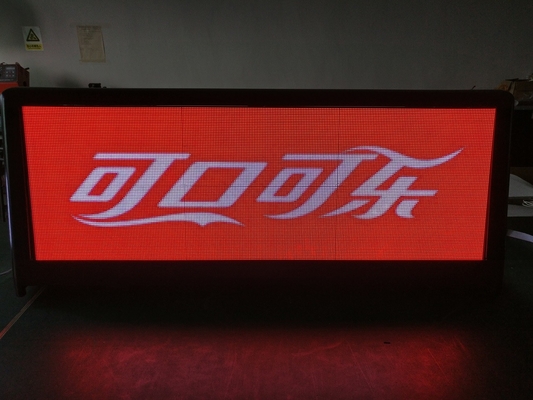 P4 LED Moving Signage para publicidade em taxi-top Alto brilho Controle 4G/USB à prova d'água