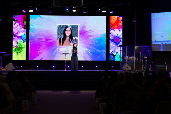P3.91 Exibição LED interior para eventos públicos Instalação rápida Alto brilho