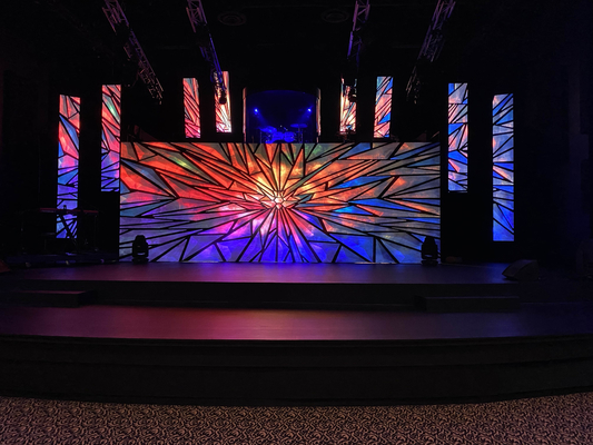 P3.91 Exibição LED interior para eventos públicos Instalação rápida Alto brilho