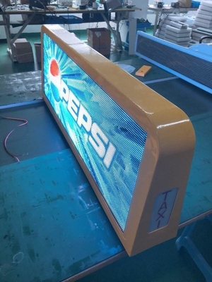 P4 P5 P6.67 AC 12-36V Display LED exterior para publicidade de alta luminosidade no topo do táxi