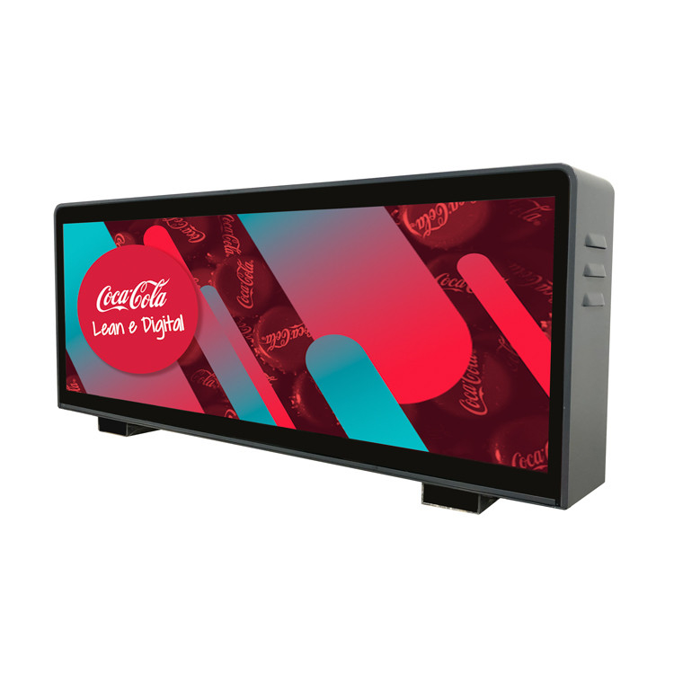 P4 Ecrã de táxi de dois lados 960mmX 320mm em cores inteiras à prova d'água IP65