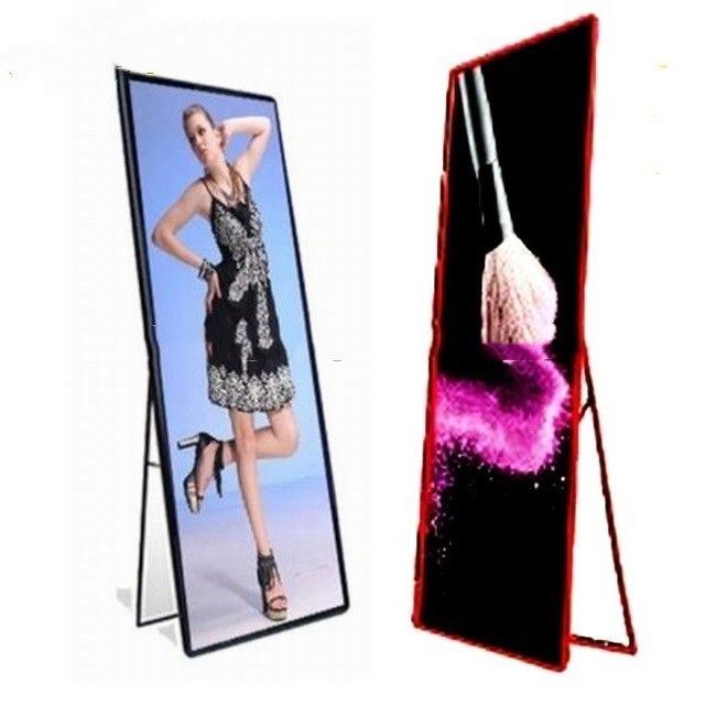 Caixa leve 320x160mm do cartaz interno móvel do suporte da exposição de diodo emissor de luz P2.5 da cor completa